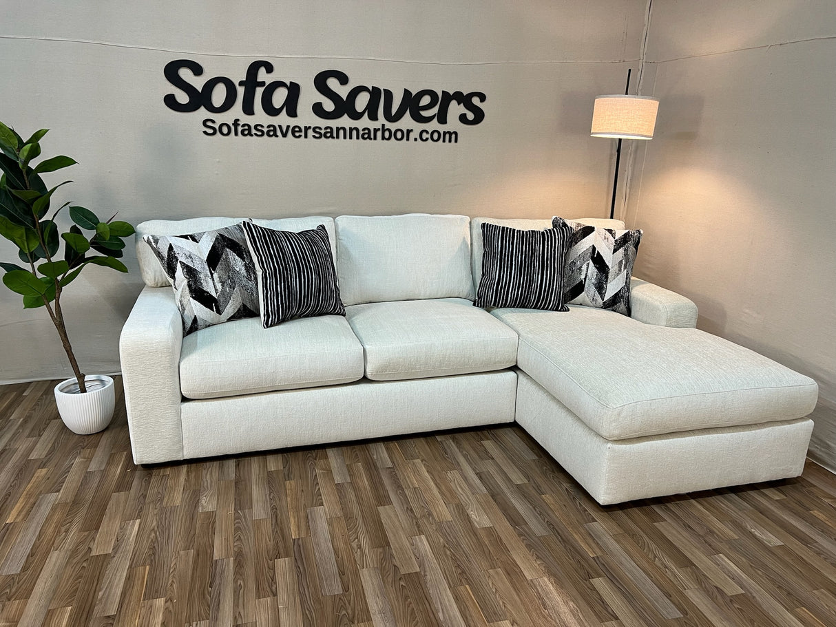 Whitmore 2-Piece Sectional in Cream