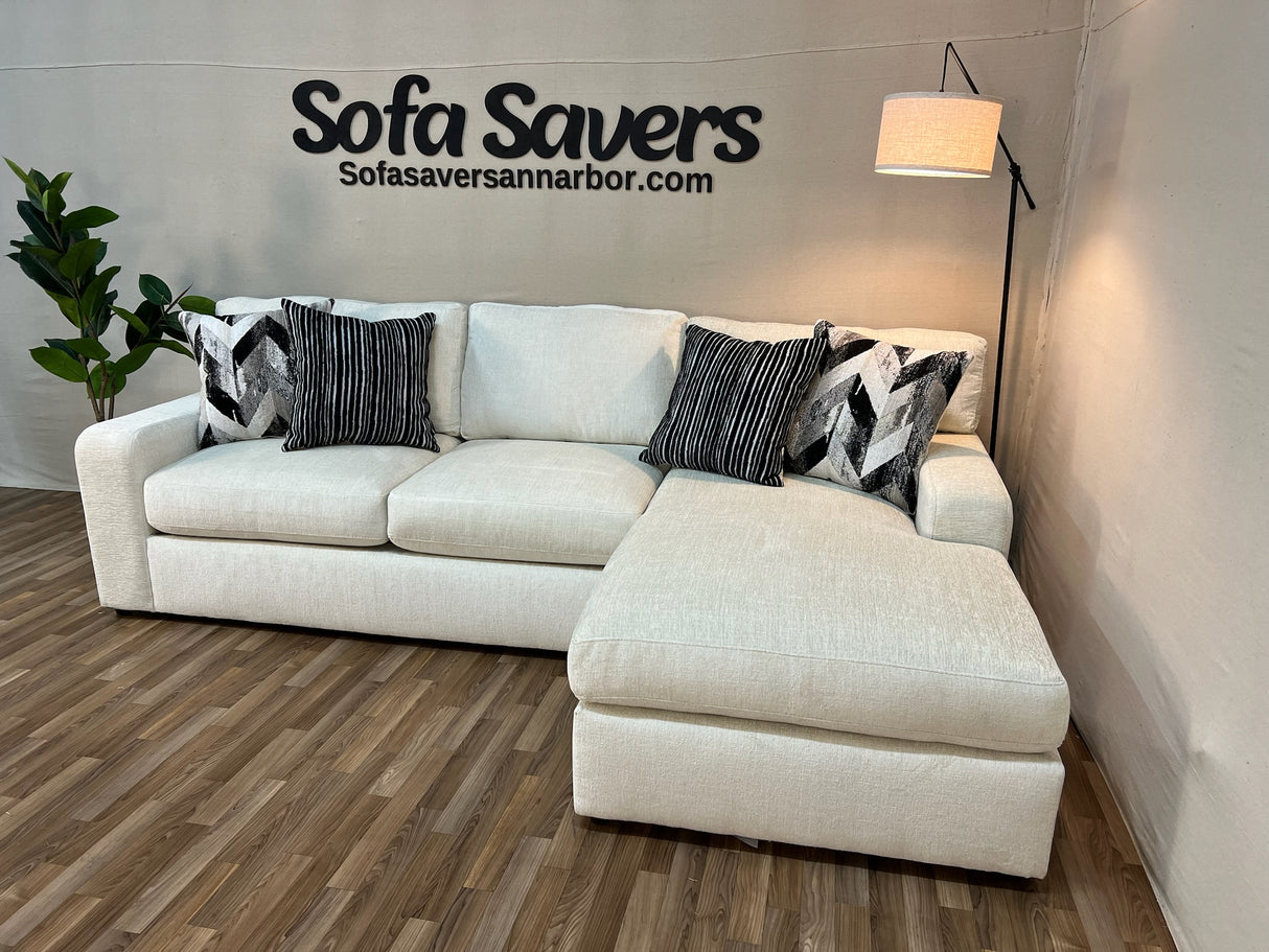 Whitmore 2-Piece Sectional in Cream