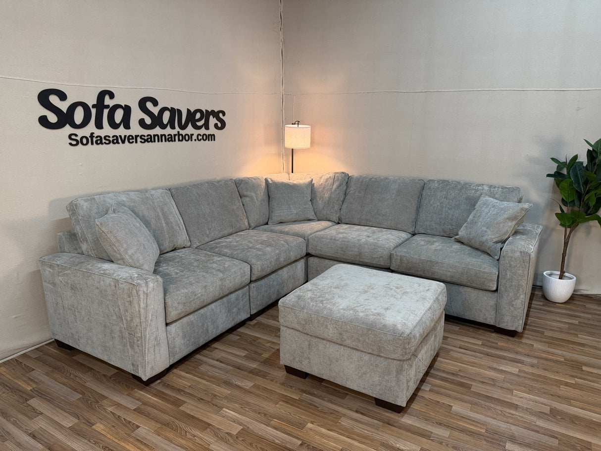 Haven 5-Piece Modular Sectional in Gray