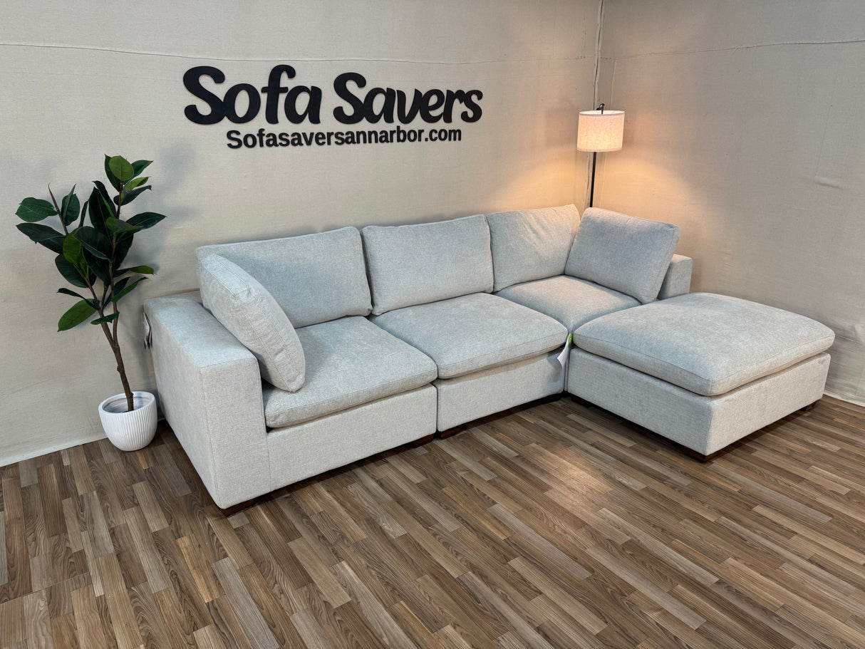 Gray Costco Thomasville Lowell 4-Piece Modular Sectional