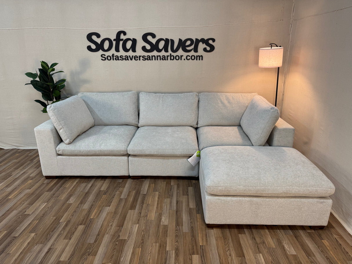 Gray Costco Thomasville Lowell 4-Piece Modular Sectional