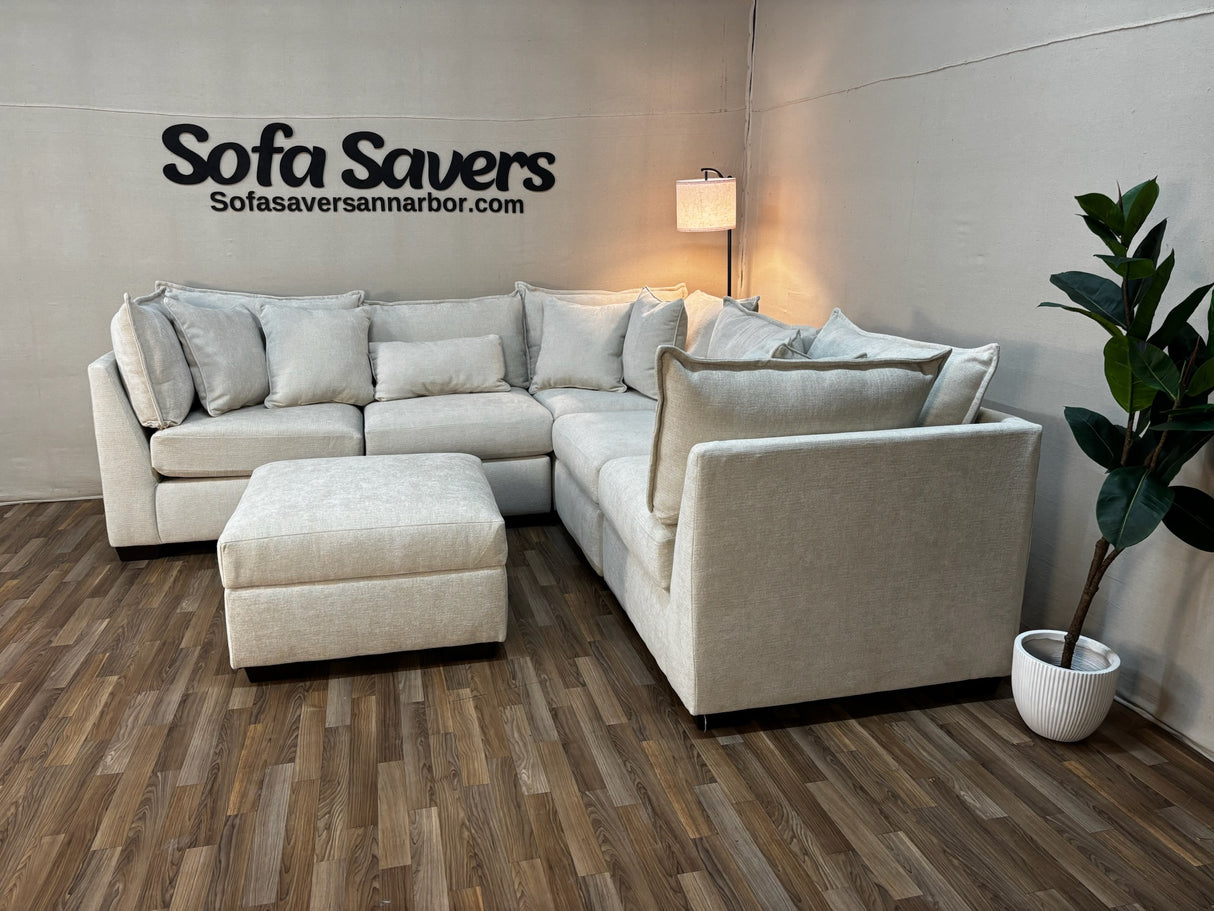 Atlas 5-Piece Modular Sectional in Ivory
