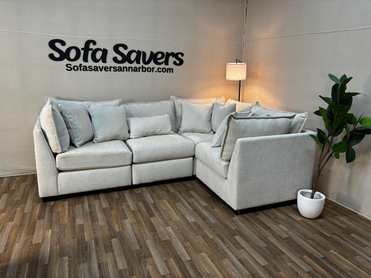 Atlas 4-Piece Modular Sectional in Ivory