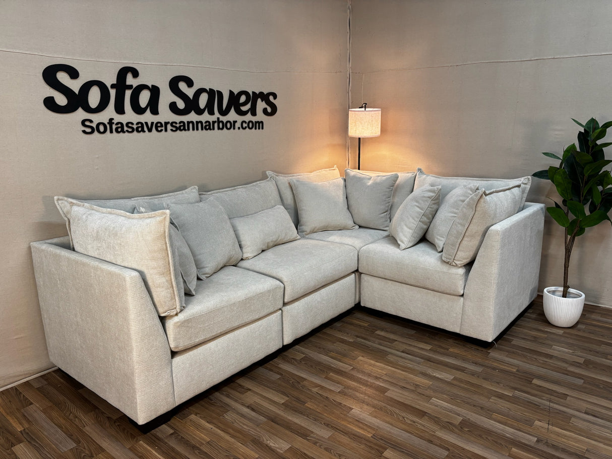 Atlas 4-Piece Modular Sectional in Ivory