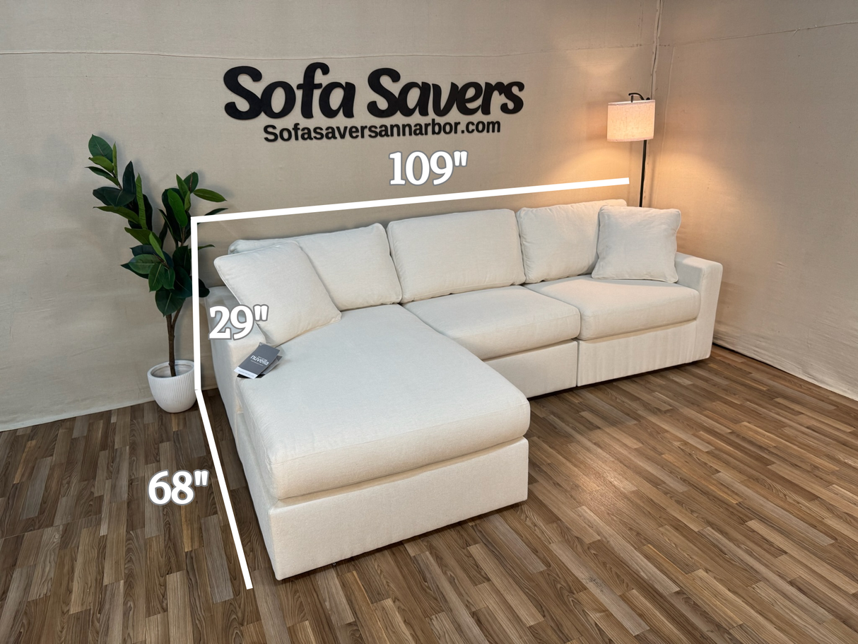Modmax 3-Piece Modular Sectional with Chaise (Customizable)