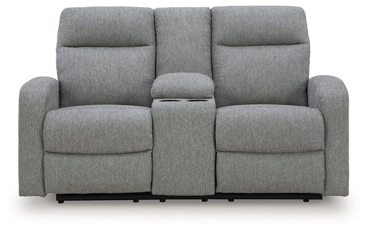 Gauntlet Reclining Loveseat with Console