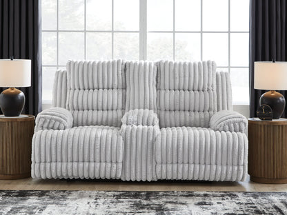 Rhines Falls Power Reclining Loveseat with Console