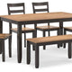 Gesthaven Dining Table with 4 Chairs and Bench (Set of 6) image