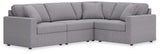 Modmax 4-Piece Modular L-Shaped Sectional
