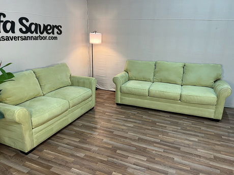 Light Green Cindy Crawford Couch & Loveseat Set