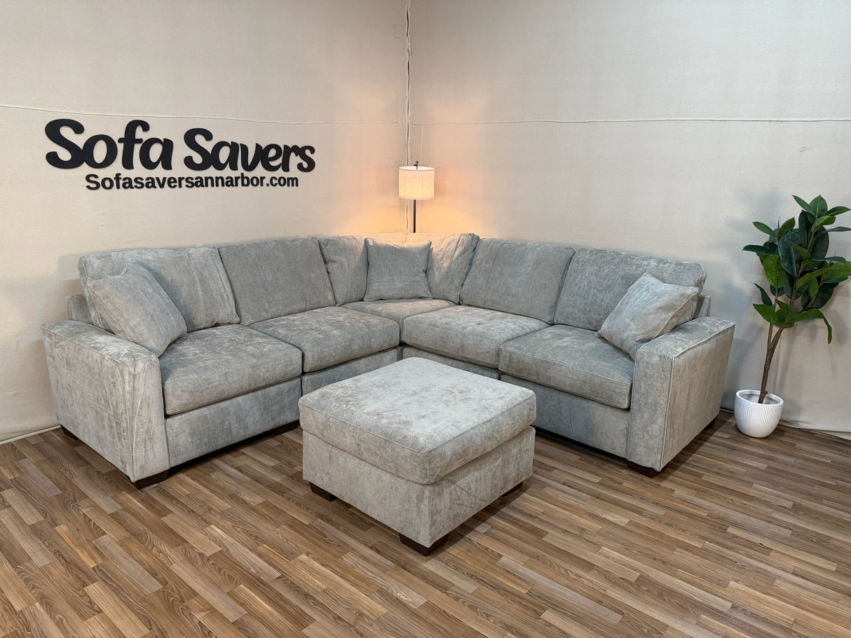 Haven 5-Piece Modular Sectional in Gray