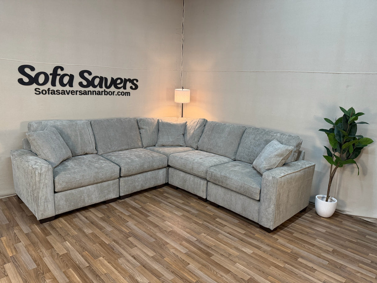Haven 5-Piece Modular Sectional in Gray