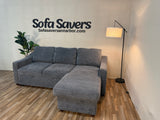 Gray Costco Coddle Aria Sleeper Sofa with Reversible Chaise