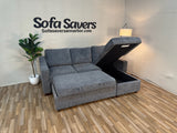 Gray Costco Coddle Aria Sleeper Sofa with Reversible Chaise