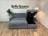 Gray Costco Coddle Aria Sleeper Sofa with Reversible Chaise