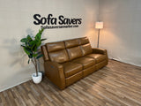 Brown Costco Thorton Leather Power Reclining Couch