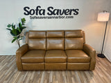 Brown Costco Thorton Leather Power Reclining Couch