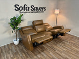 Brown Costco Thorton Leather Power Reclining Couch