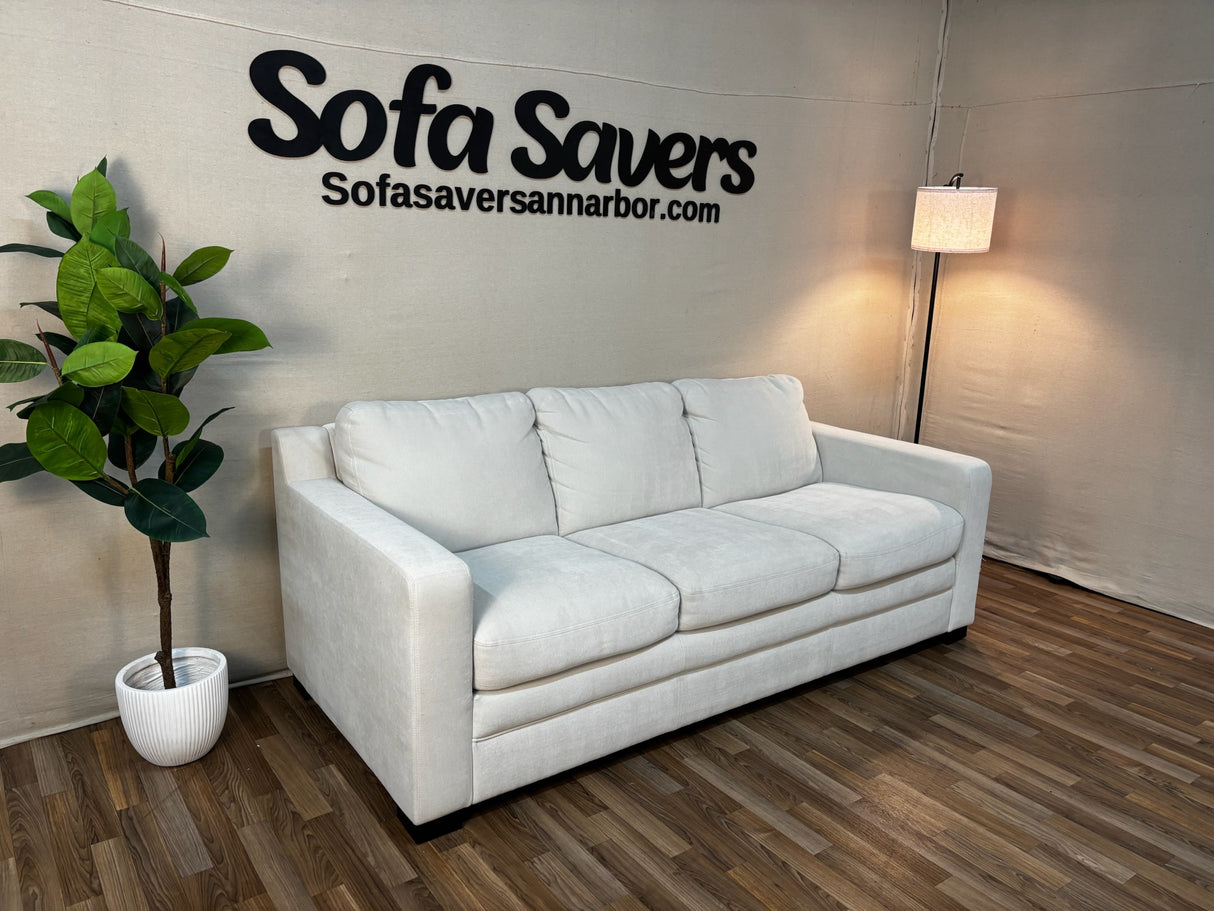 White Costco Liviana Queen Sleeper Sofa