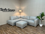 Gray Costco Drayden 2-Piece Sectional w/ Ottoman