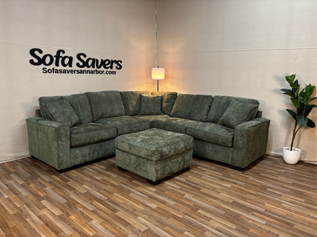 Haven 5-Piece Modular Sectional in Forest Green