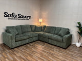Haven 5-Piece Modular Sectional in Forest Green