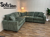 Haven 5-Piece Modular Sectional in Forest Green