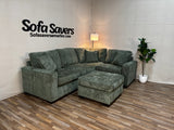 Haven 4-Piece Modular Sectional in Forest Green