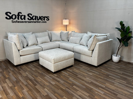 Atlas 5-Piece Modular Sectional in Ivory