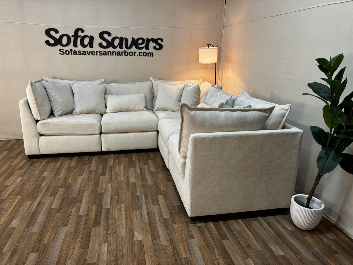 Atlas 5-Piece Modular Sectional in Ivory