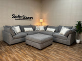 Hudson 5-Piece Modular Sectional in Slate Gray