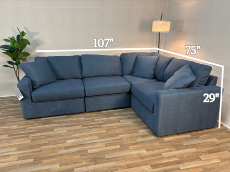 Modmax 4-Piece Modular L-Shaped Sectional