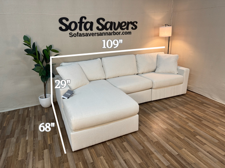 Modmax 3-Piece Modular Sectional with Chaise (Customizable)