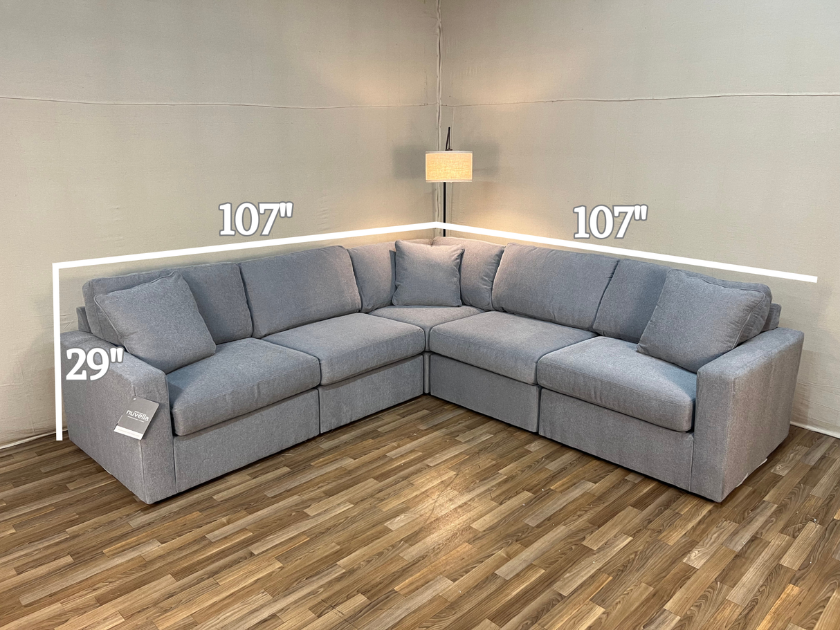 Modmax 5-Piece Modular L-Shaped Sectional