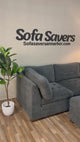 Dark Gray Costco Thomasville Tisdale 6-Piece Modular Sectional with Storage Ottoman
