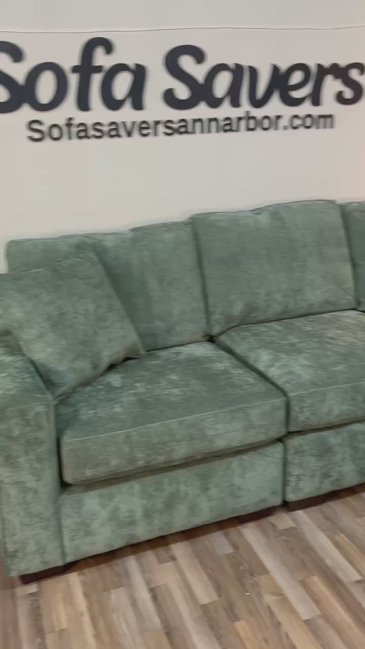 Haven 5-Piece Modular Sectional in Forest Green
