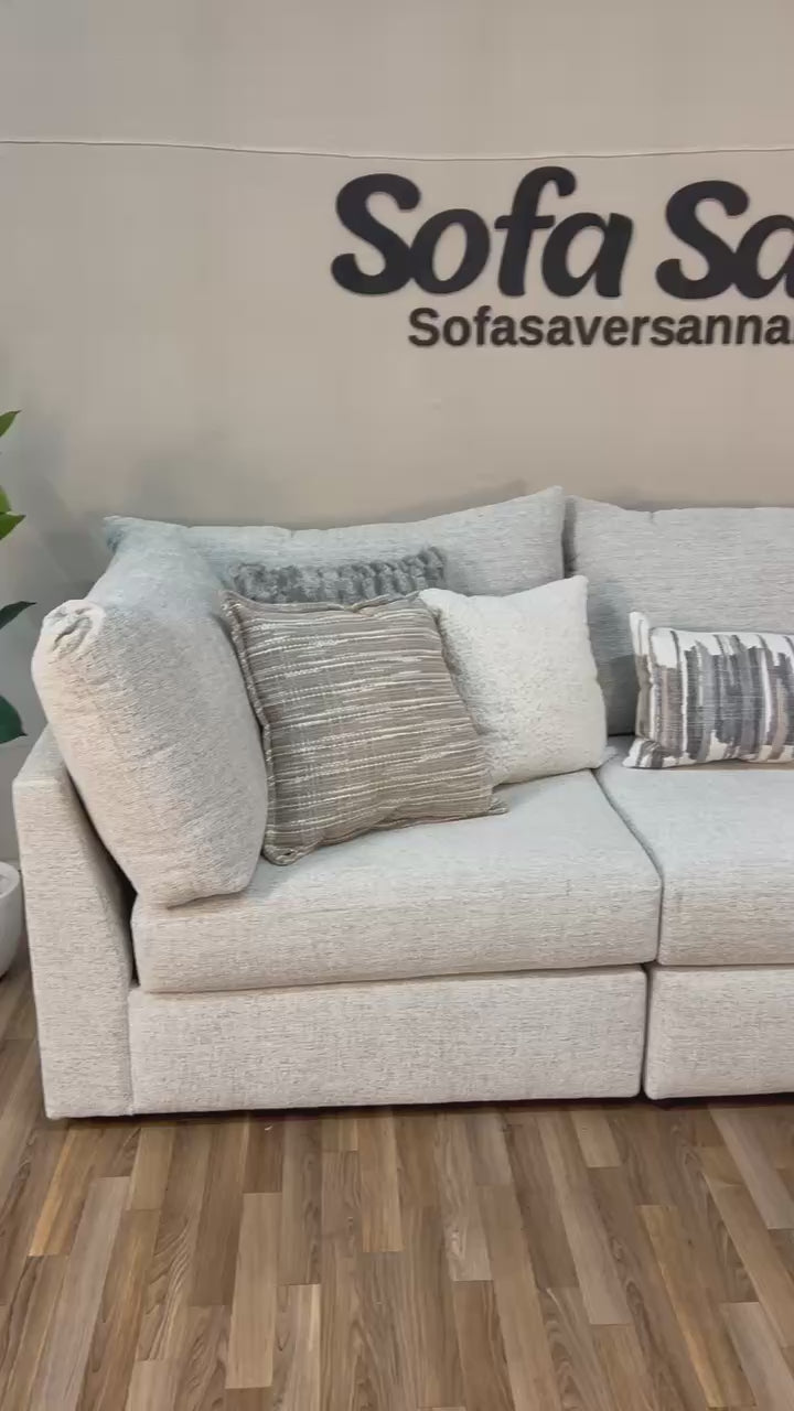 Foundry 4-Piece Modular Sectional in Light Gray