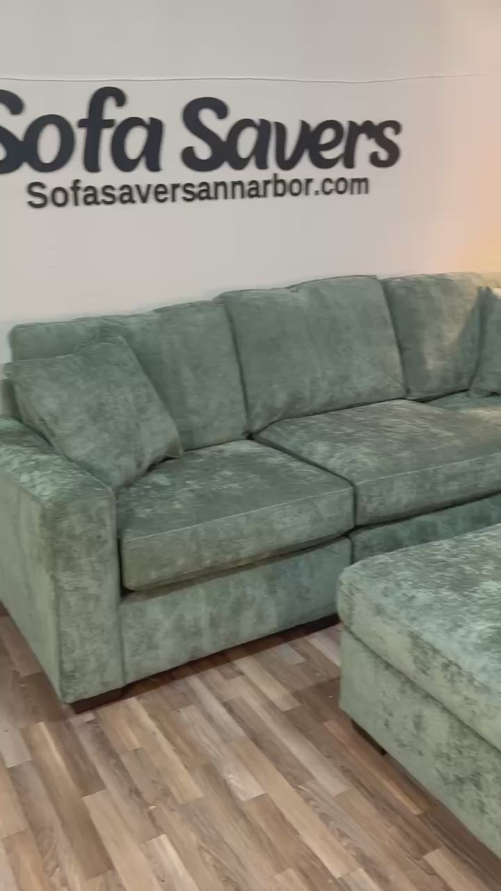 Haven 5-Piece Modular Sectional in Forest Green