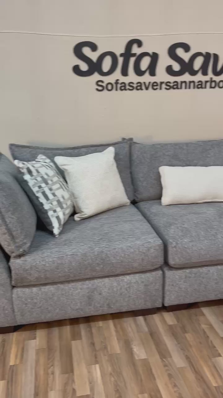 Hudson 5-Piece Modular Sectional in Slate Gray