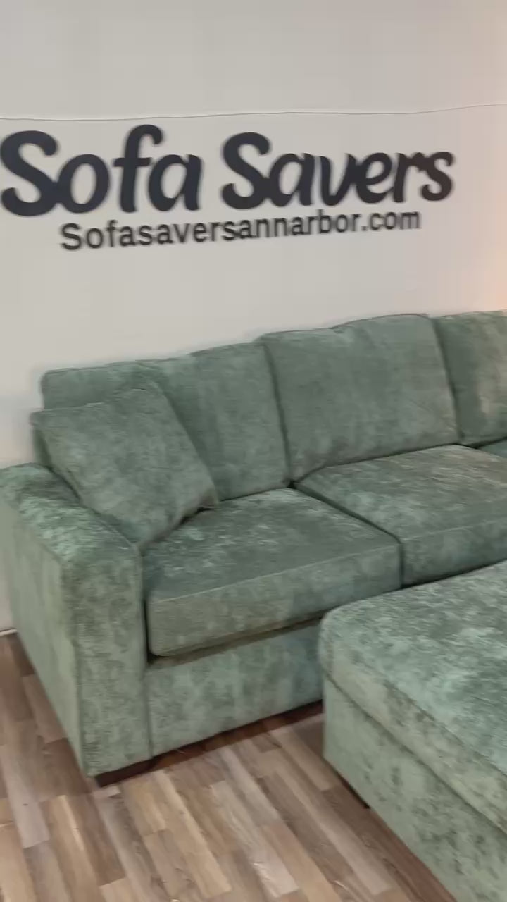 Haven 4-Piece Modular Sectional in Forest Green