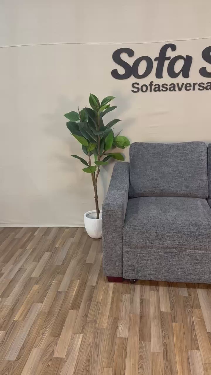 Gray Costco Coddle Aria Sleeper Sofa with Reversible Chaise