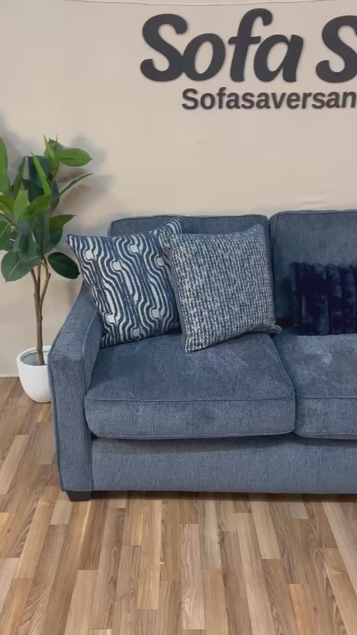 Big House Sectional w/ Reversible Chaise in Blue